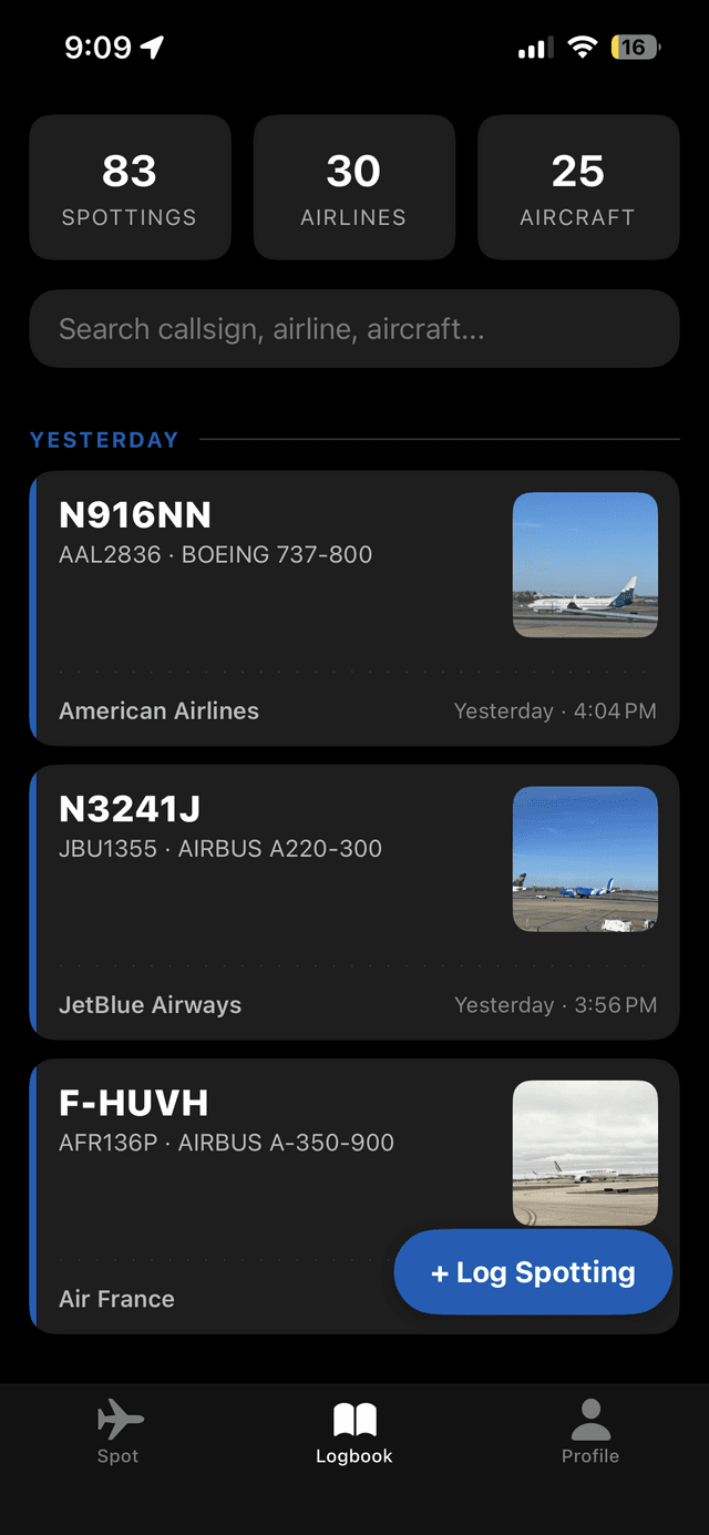 TailLog app screenshot